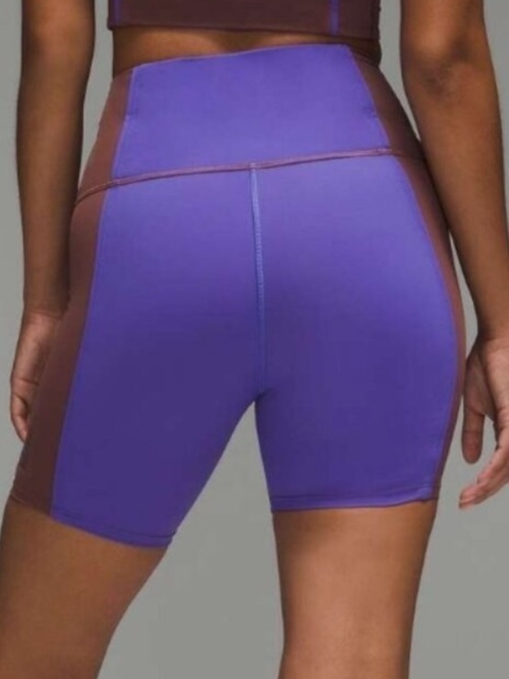 Lululemon Hike to Swim Bike Short Indigo/Brown | Size 8, 6” Inseam - Picture 2 of 9